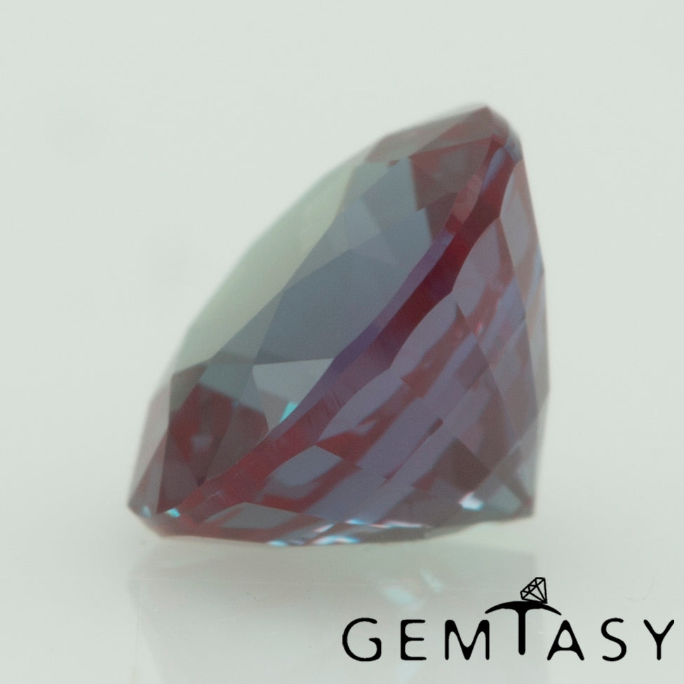 Piedra tallada - Alejandrita Czochralski (Extraída) cultivada en laboratorio, facetada Redonda 5 mm 0,56-0,71 ct