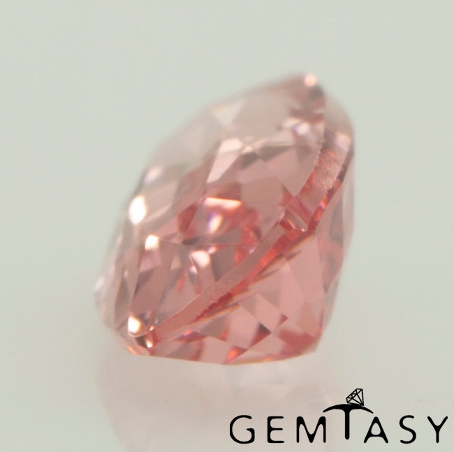 Cut stone - Sapphire Padparadscha Czochralski (Pulled) lab grown, facet Cushion 5x3mm 0.24-0.32ct