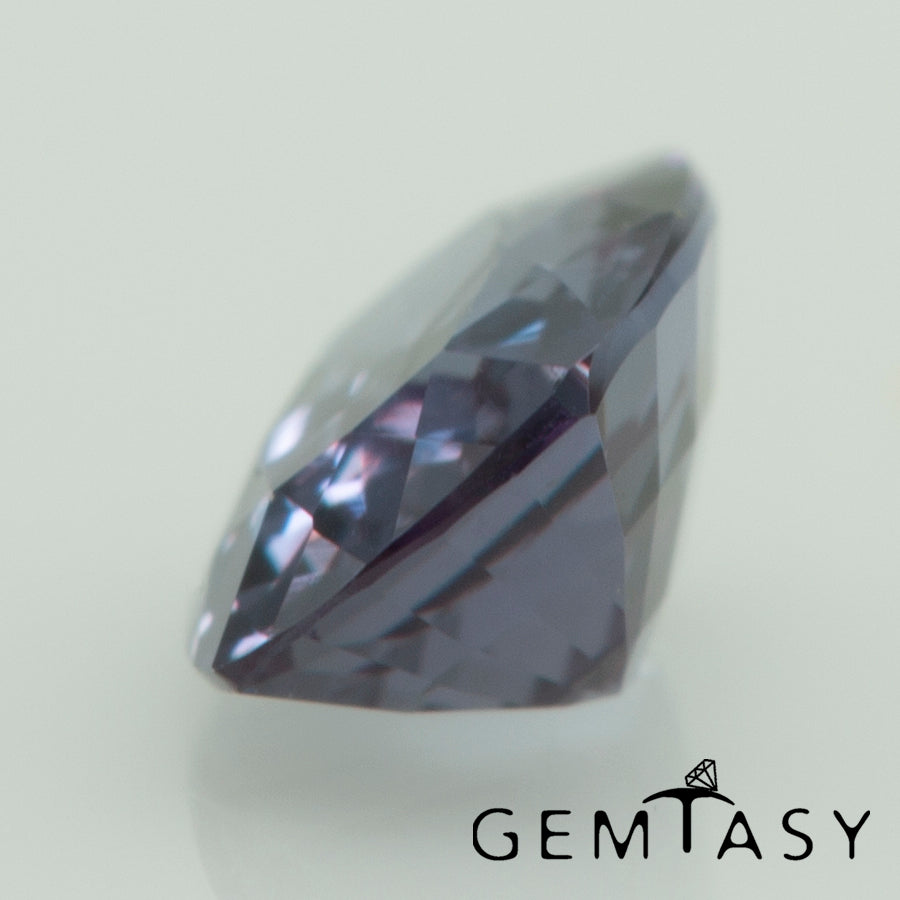 Cut stone - Sapphire Color Change Czochralski (Pulled) lab grown, facet Cushion 6x4mm 0.60-0.77ct