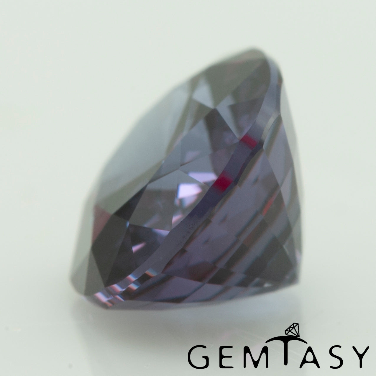 Cut stone - Sapphire Color Change Czochralski (Pulled) lab grown, facet Oval 10x8mm 3.65-4.32ct