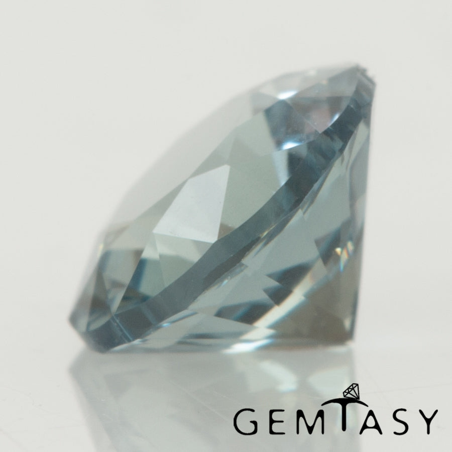 Cut stone - Sapphire Teal Montana Czochralski (Pulled) lab grown, facet Round 5mm 0.58-0.74ct