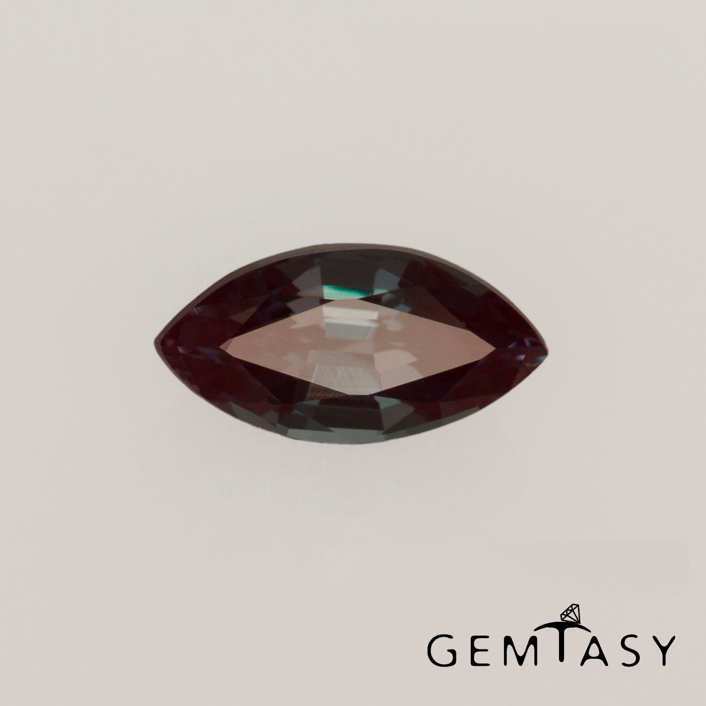 Cut stone - Alexandrite Czochralski (Pulled) lab grown, facet Marquise 8x4mm 1.70ct (pair)