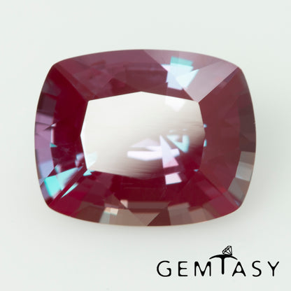 Piedra tallada - Alejandrita Czochralski (Extraída) cultivada en laboratorio, facetada Cojín 11x9mm 4,40-5,14 ct