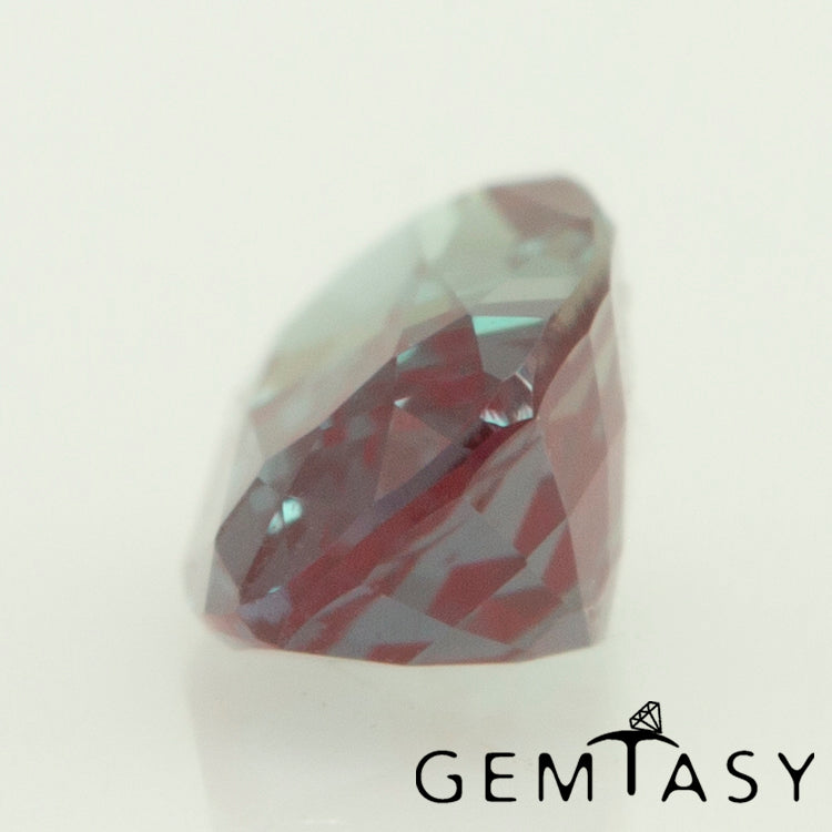 Cut stone - Alexandrite Czochralski (Pulled) lab grown, facet Cushion 5x3mm 0.27-0.30ct