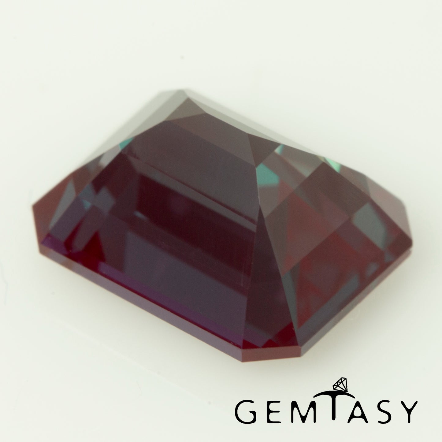 Cut stone - Alexandrite Czochralski (Pulled) lab grown, facet Octagon 10x8mm 4.11-4.53ct