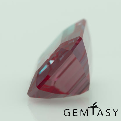 Piedra tallada - Alejandrita Czochralski (Extraída) cultivada en laboratorio, faceta Octágono 12x8mm 4,98-5,46ct