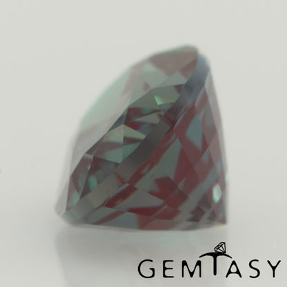 Cut stone - Alexandrite Czochralski (Pulled) lab grown, facet Oval 6x4mm 0.52-0.61ct