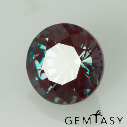 Piedra tallada - Alejandrita Czochralski (Extraída) cultivada en laboratorio, facetada Redonda 5 mm 0,56-0,71 ct