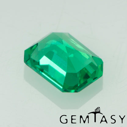 Piedra tallada - Esmeralda cultivada en laboratorio hidrotermal colombiano, faceta Octágono 4x3mm 0,13-0,16ct
