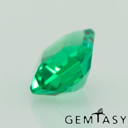 Piedra tallada - Esmeralda cultivada en laboratorio hidrotermal colombiano, faceta Octágono 4x3mm 0,13-0,16ct