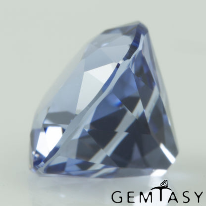 Piedra tallada - Zafiro Azul Czochralski (Extraído) cultivado en laboratorio, facetado Cojín 7x7mm 2,1-2,4ct