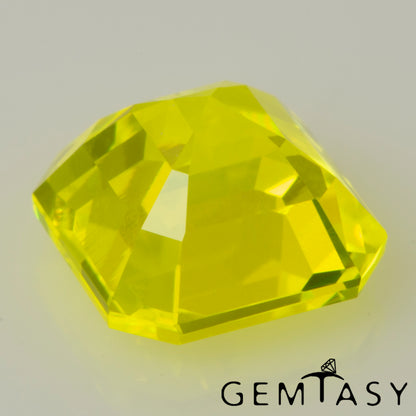 Piedra tallada - GAGG Amarillo neón Czochralski (Extraído) cultivado en laboratorio, facetado Octágono 6x6mm 2,.03-2,57 ct