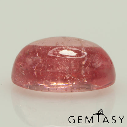 Pierre taillée - Saphir Padparadscha Czochralski (Tiré) cultivé en laboratoire, Cabochon Ovale 9x7mm 3,01-3,48ct