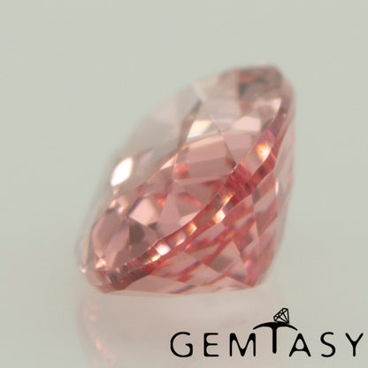 Cut stone - Sapphire Padparadscha Czochralski (Pulled) lab grown, facet Oval 5x3mm 0.25-0.30ct
