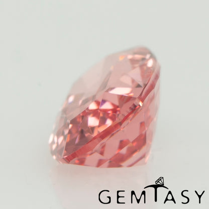 Piedra tallada - Zafiro Padparadscha Czochralski (Extraído) cultivado en laboratorio, facetado Cojín 7x5mm 1,12-1,48 ct