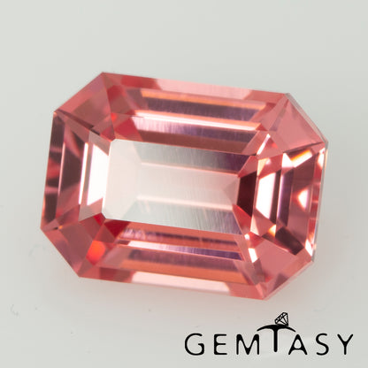 Piedra tallada - Zafiro Padparadscha Czochralski (Extraído) cultivado en laboratorio, facetado Octágono 8x6mm 1,91-2,28 ct