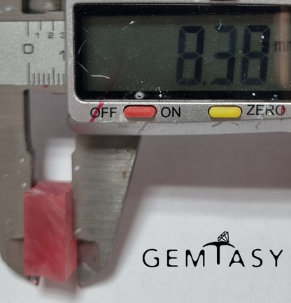 Rough stone for faceting - Sapphire Padparadscha Czochralski (Pulled) lab grown 25-29ct