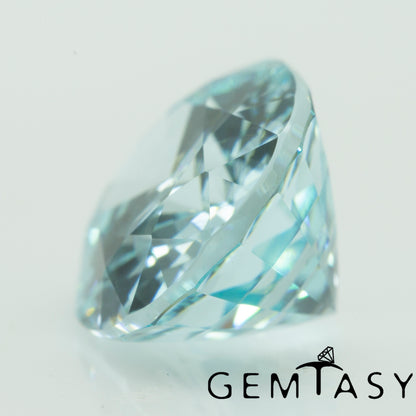 Cut stone - Paraiba YAG Czochralski (Pulled) lab grown, facet Oval 11x9mm 5.71-6.43ct