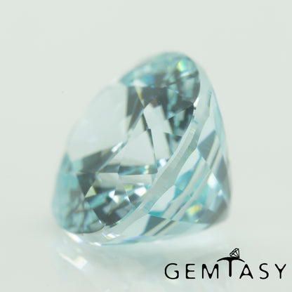 Cut stone - Paraiba YAG Czochralski (Pulled) lab grown, facet Oval 12x10mm 8.12-8.96ct