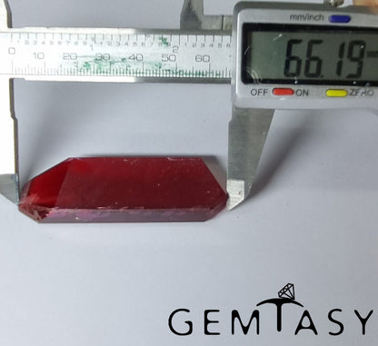 Piedra en bruto para tallar - Berilo rojo cultivada en laboratorio hidrotermal de 109,20 ct
