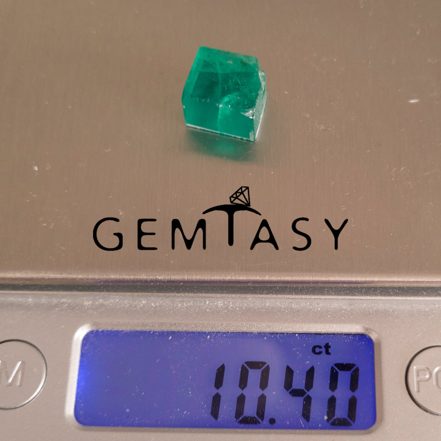 Rough stone for faceting - Emerald Colombian hydrothermal lab grown 10-12ct