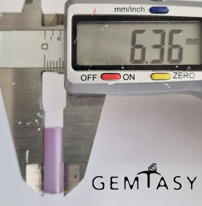 Piedra en bruto para facetar - Alejandrita Czochralski (Extraído) cultivado en laboratorio 6,4mm 11-12ct