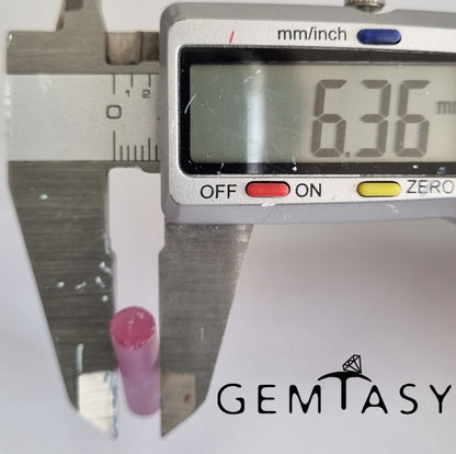 Piedra en bruto para facetar - Alejandrita Czochralski (Extraído) cultivado en laboratorio 6,4mm 14-15ct