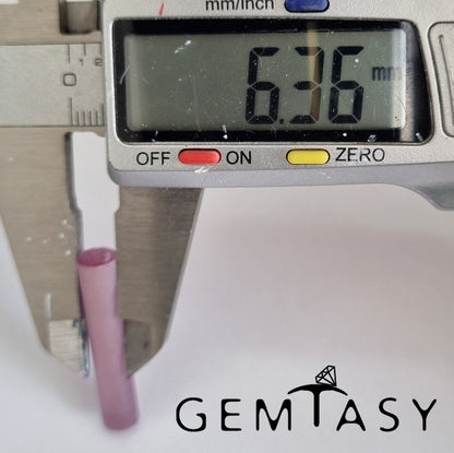 Piedra en bruto para facetar - Alejandrita Czochralski (Extraído) cultivado en laboratorio 6,4mm 18-19ct