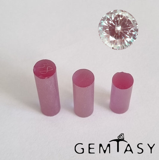 Piedra en bruto para facetar - Alejandrita Czochralski (Extraído) cultivado en laboratorio 7mm 10-12ct