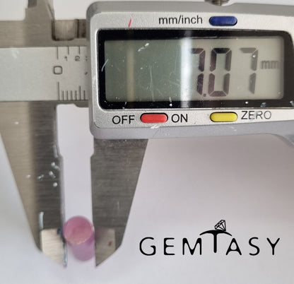 Piedra en bruto para facetar - Alejandrita Czochralski (Extraído) cultivado en laboratorio 7mm 10-12ct