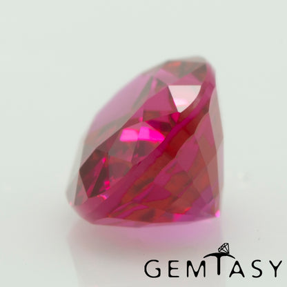 Cut stone - Ruby Pink Czochralski (Pulled) lab grown, facet Oval 7x5mm 0.78-0.93ct