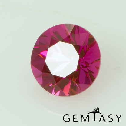 Cut stone - Ruby Pink Czochralski (Pulled) lab grown, facet Round 4mm 0.28-0.37ct