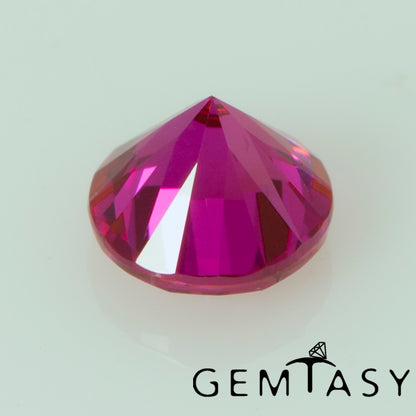 Cut stone - Ruby Pink Czochralski (Pulled) lab grown, facet Round 4mm 0.28-0.37ct