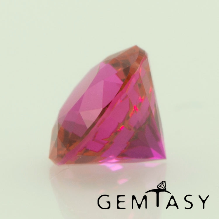 Cut stone - Ruby Pink Czochralski (Pulled) lab grown, facet Round 4mm 0.28-0.37ct