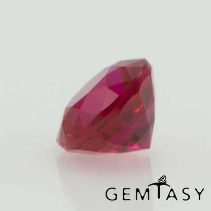 Cut stone - Ruby Pigeon blood Czochralski (Pulled) lab grown, facet Round 3.5mm 0.20-0.25ct