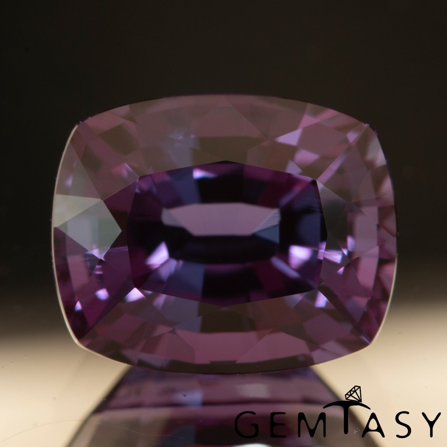 Cut stone - Sapphire Color Change Czochralski (Pulled) lab grown, facet Cushion 10x8mm 4.35-4.84ct