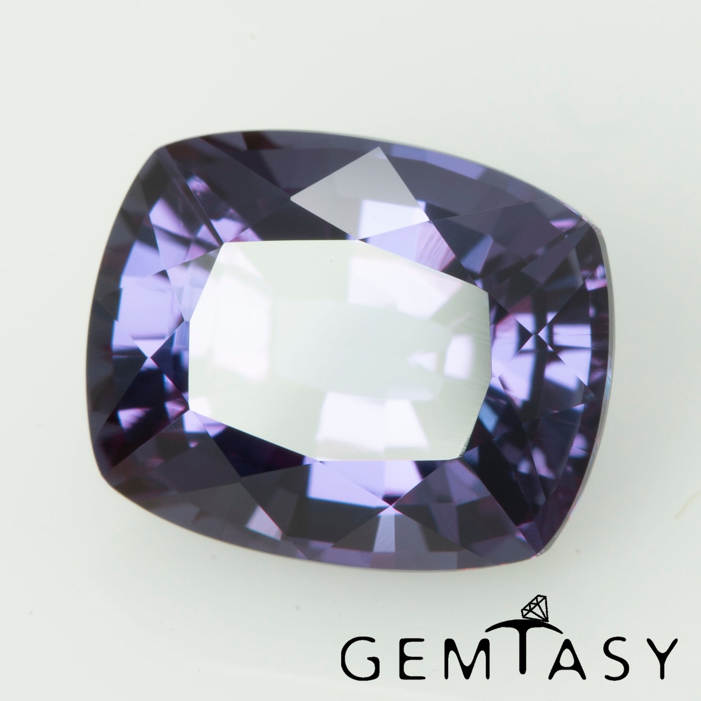 Cut stone - Sapphire Color Change Czochralski (Pulled) lab grown, facet Cushion 10x8mm 4.35-4.84ct