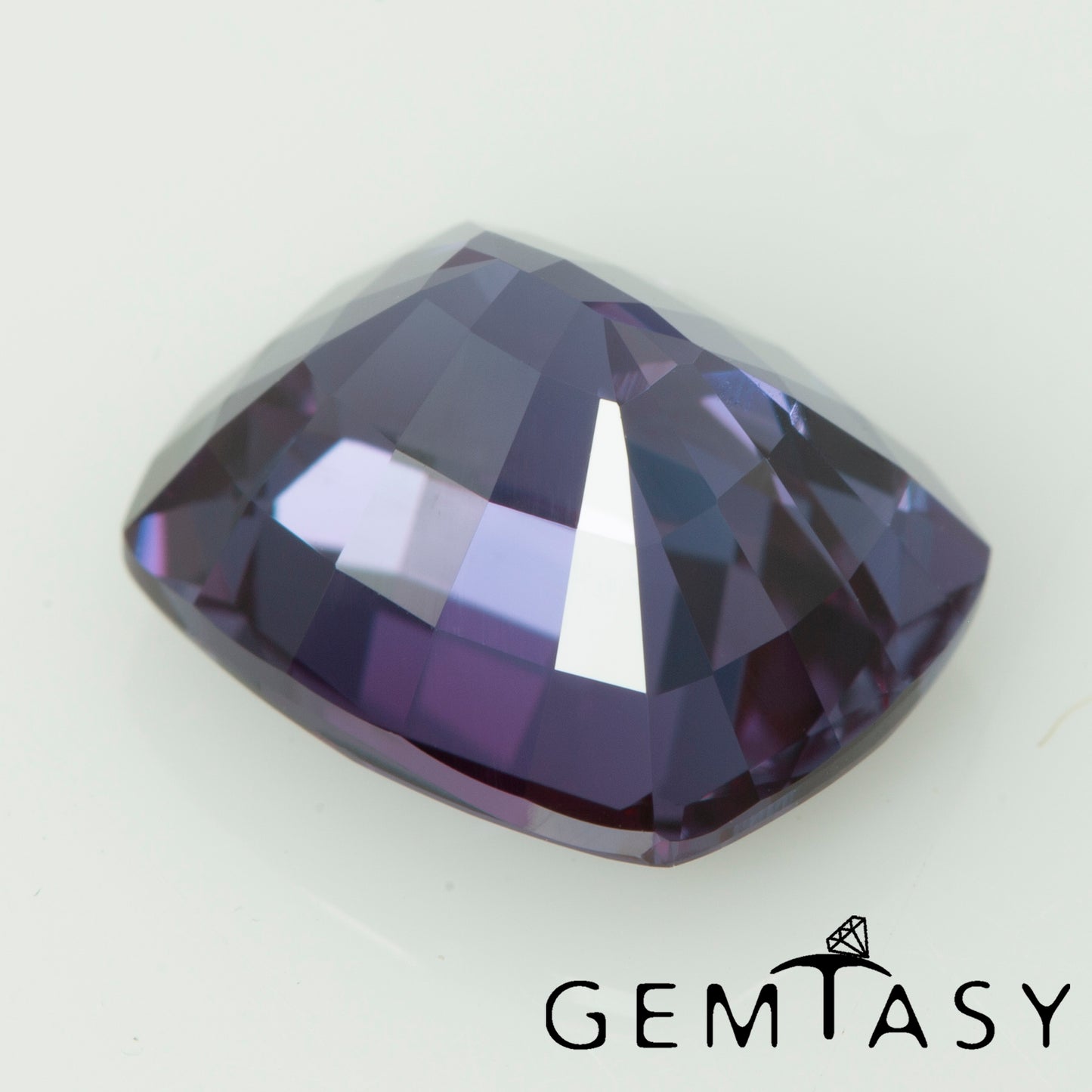 Cut stone - Sapphire Color Change Czochralski (Pulled) lab grown, facet Cushion 10x8mm 4.35-4.84ct