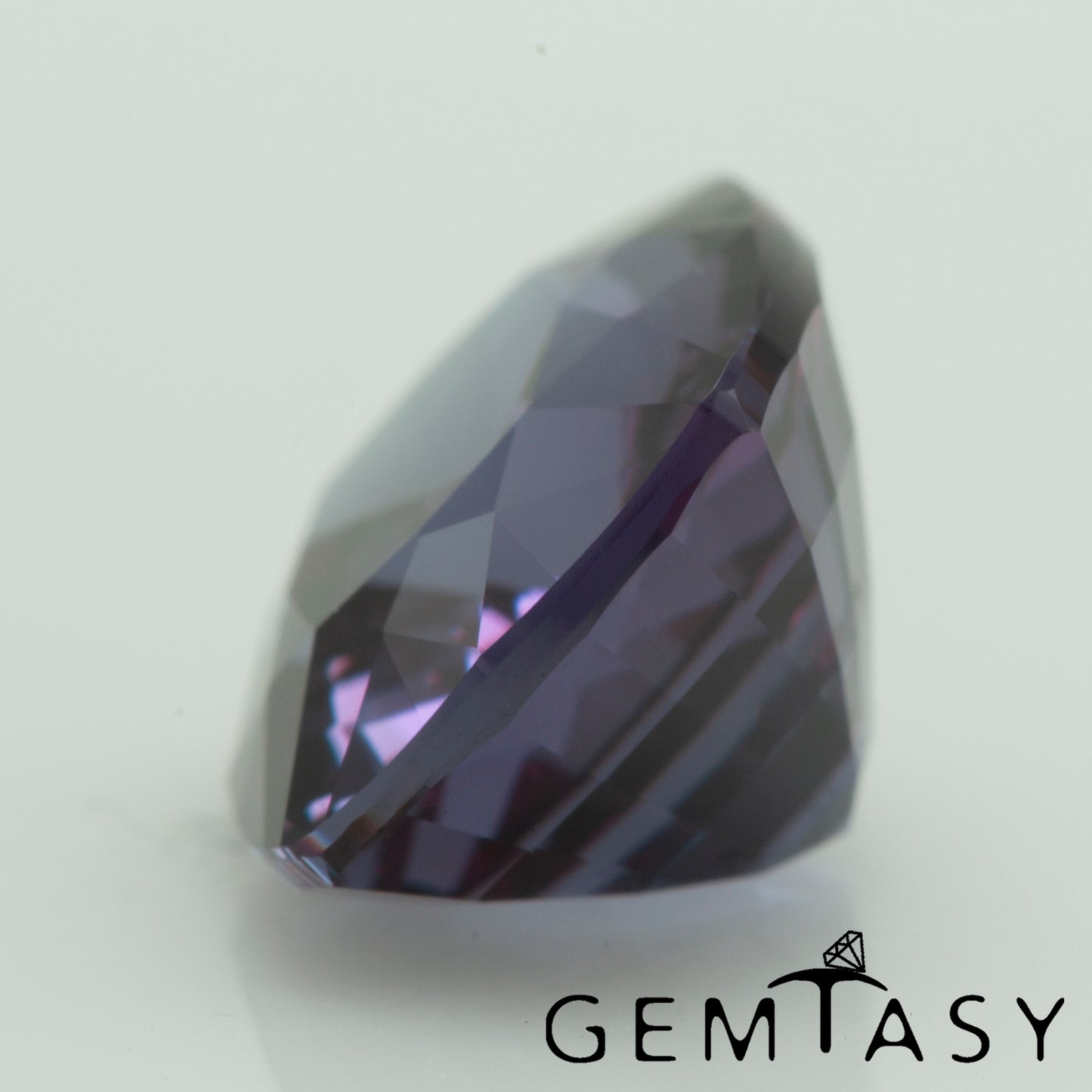 Cut stone - Sapphire Color Change Czochralski (Pulled) lab grown, facet Cushion 10x8mm 4.35-4.84ct