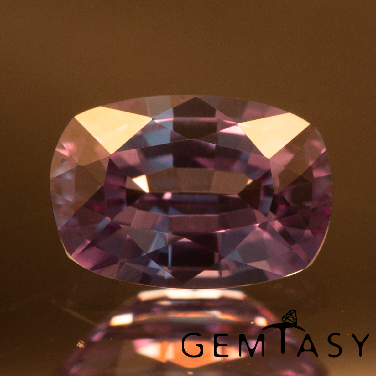 Cut stone - Sapphire Color Change Czochralski (Pulled) lab grown, facet Cushion 6x4mm 0.60-0.77ct