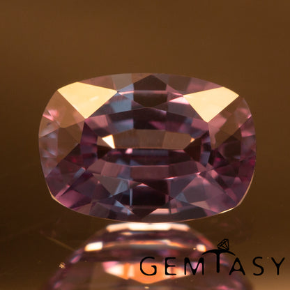 Cut stone - Sapphire Color Change Czochralski (Pulled) lab grown, facet Cushion 6x4mm 0.60-0.77ct