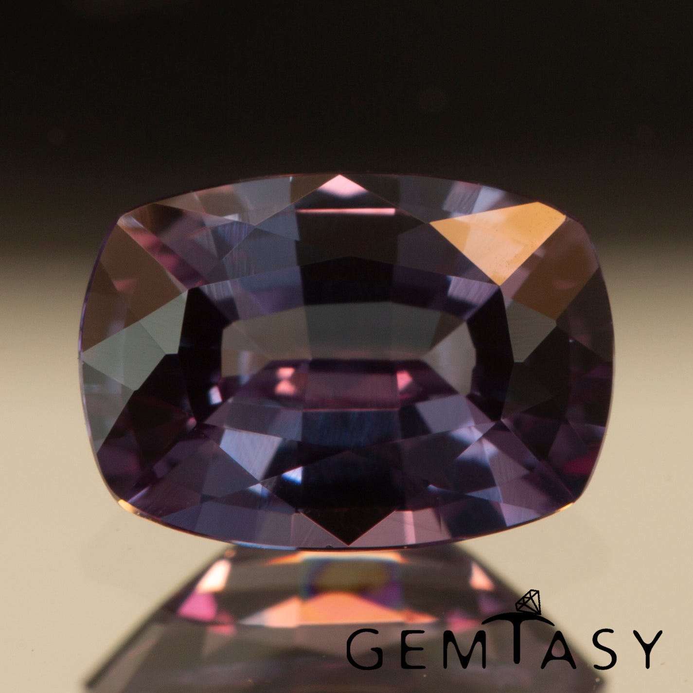 Cut stone - Sapphire Color Change Czochralski (Pulled) lab grown, facet Cushion 7x5mm 1.01-1.32ct