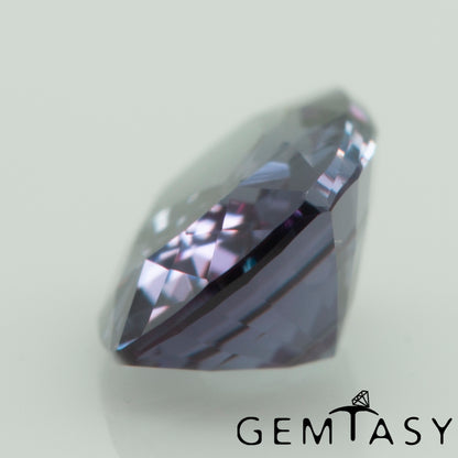 Cut stone - Sapphire Color Change Czochralski (Pulled) lab grown, facet Cushion 7x5mm 1.01-1.32ct