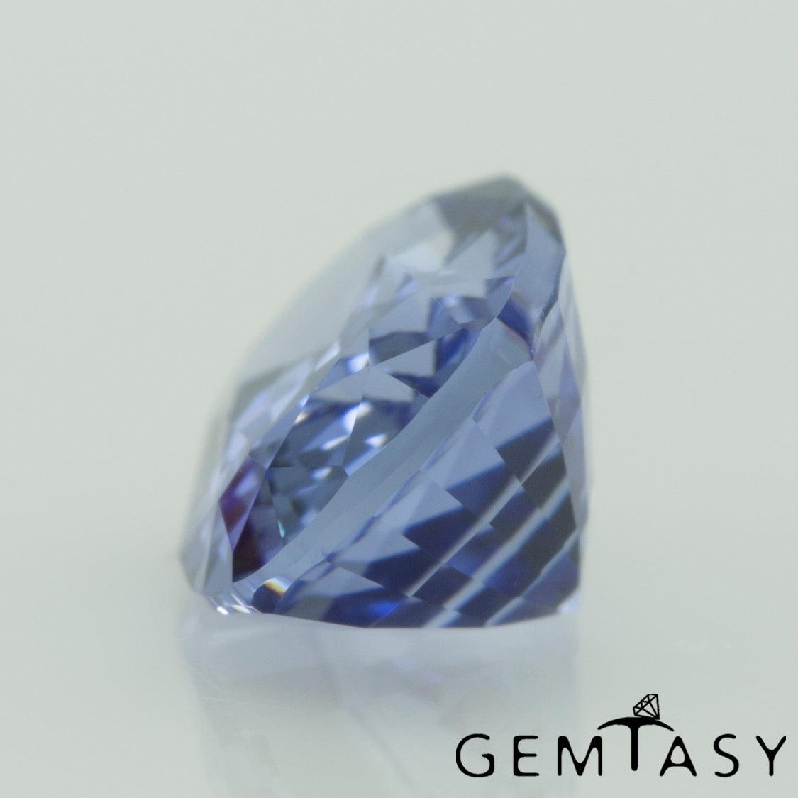 Piedra tallada - Zafiro Azul Czochralski (Extraído) cultivado en laboratorio, facetado Cojín 7x5mm 1,02-1,23ct