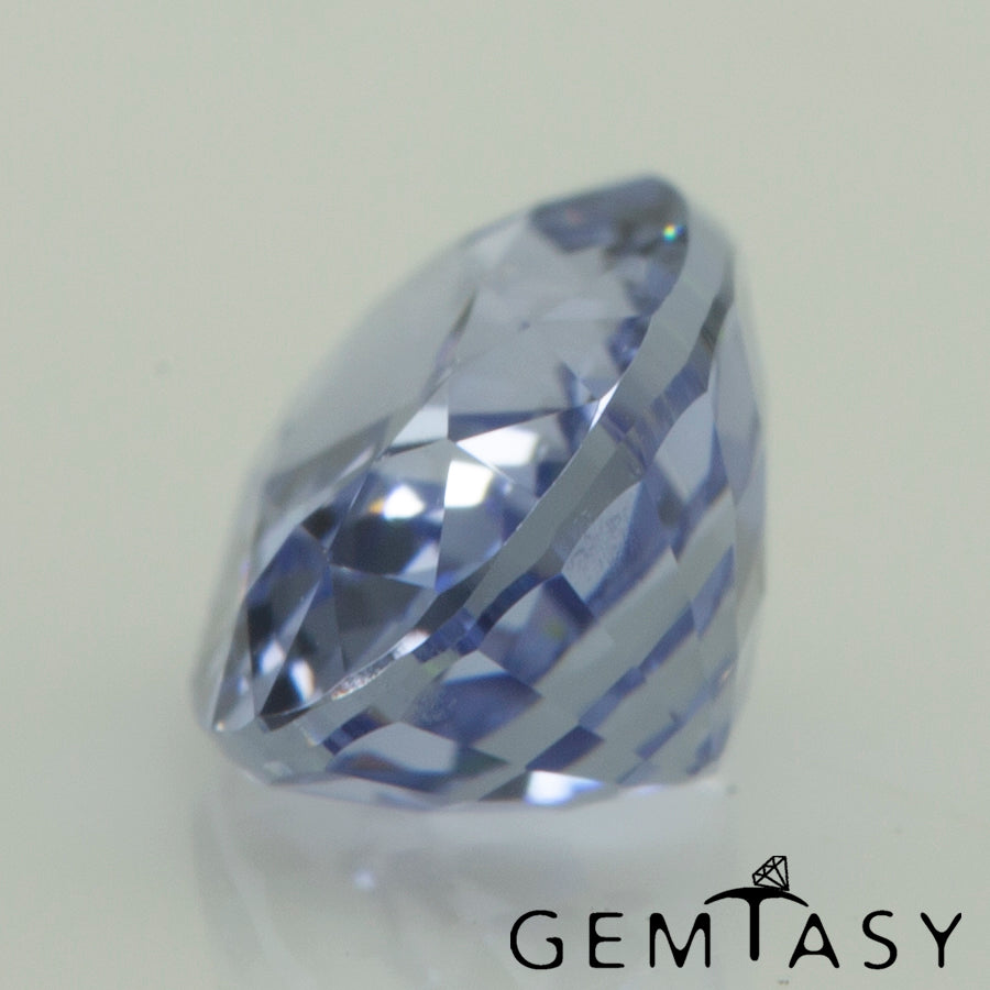 Cut stone - Sapphire Cornflower Blue Czochralski (Pulled) lab grown, facet Oval 7x5mm 1.02-1.25ct