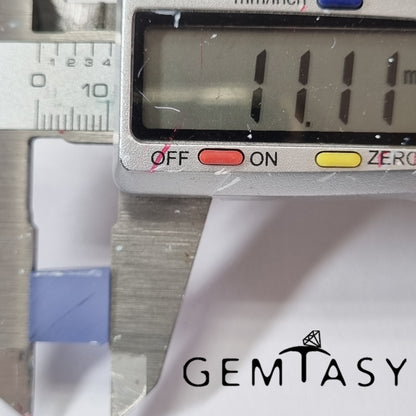 Pietra grezza da sfaccettare - Zaffiro azzurro chiaro Czochralski (tirato) cresciuto in laboratorio 16-19ct