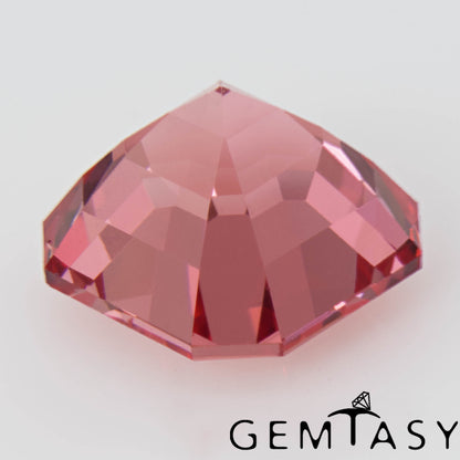Piedra tallada - Zafiro Padparadscha Czochralski (Extraído) cultivado en laboratorio, facetado Octágono 8x8mm 3,21-3,64ct