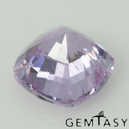 Piedra tallada - Zafiro Violeta Czochralski (Extraído) cultivado en laboratorio, facetado Cojín 9x9mm 4,65-5,07 ct