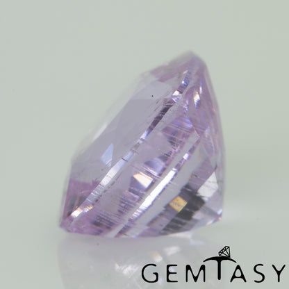 Piedra tallada - Zafiro Violeta Czochralski (Extraído) cultivado en laboratorio, facetado Cojín 9x9mm 4,65-5,07 ct