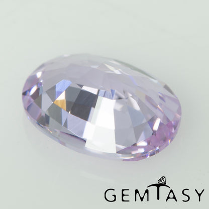 Piedra tallada - Zafiro Violeta Czochralski (Extraído) cultivado en laboratorio, facetado Ovalada 8x6mm 1,60-2,01 ct